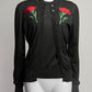 Dolce & Gabbana Floral Embroidered Black Cardiagan and Tank Set S