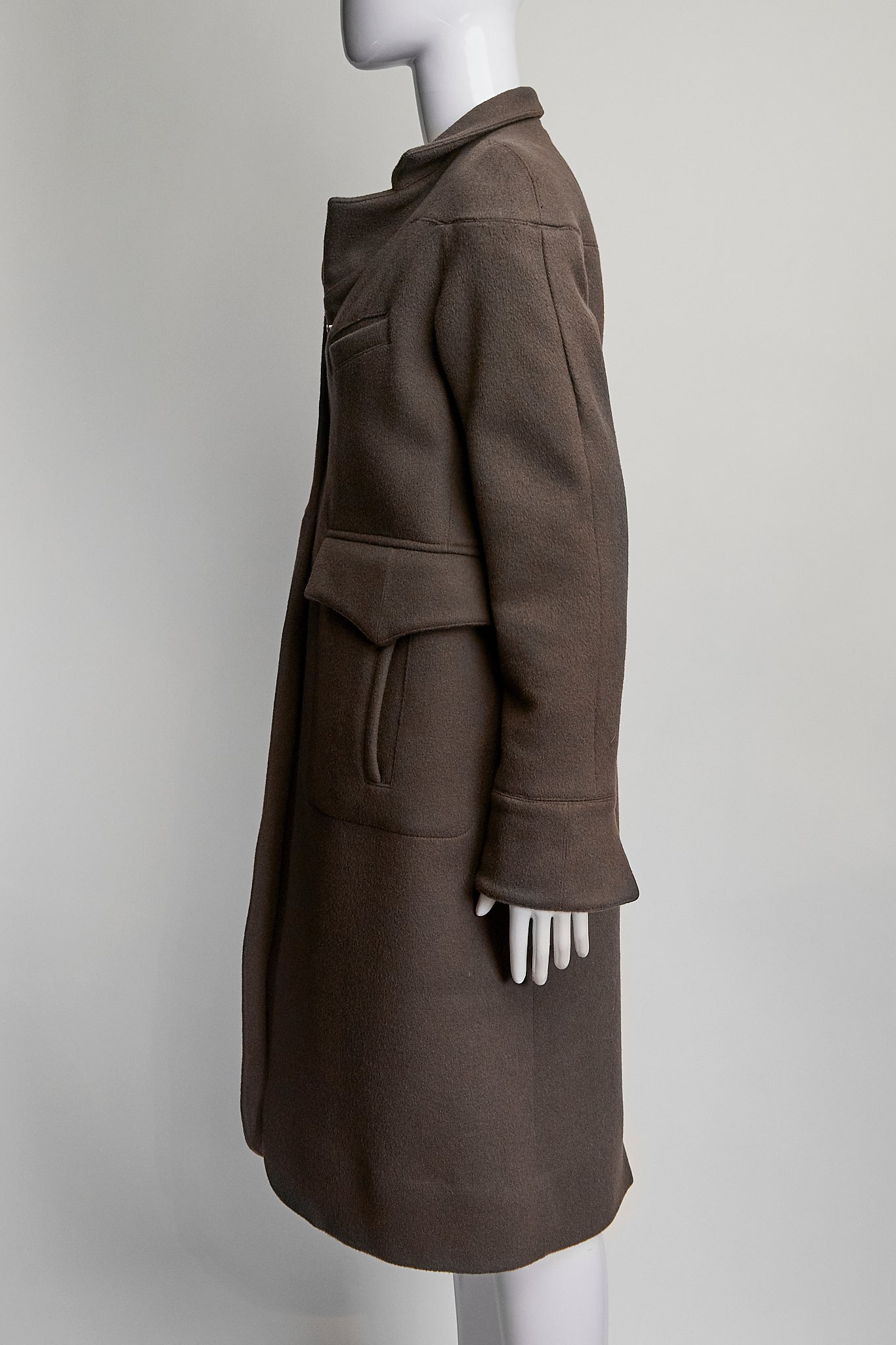 Fendi Brown Long Coat IT42 FR38