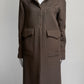 Fendi Brown Long Coat IT42 FR38