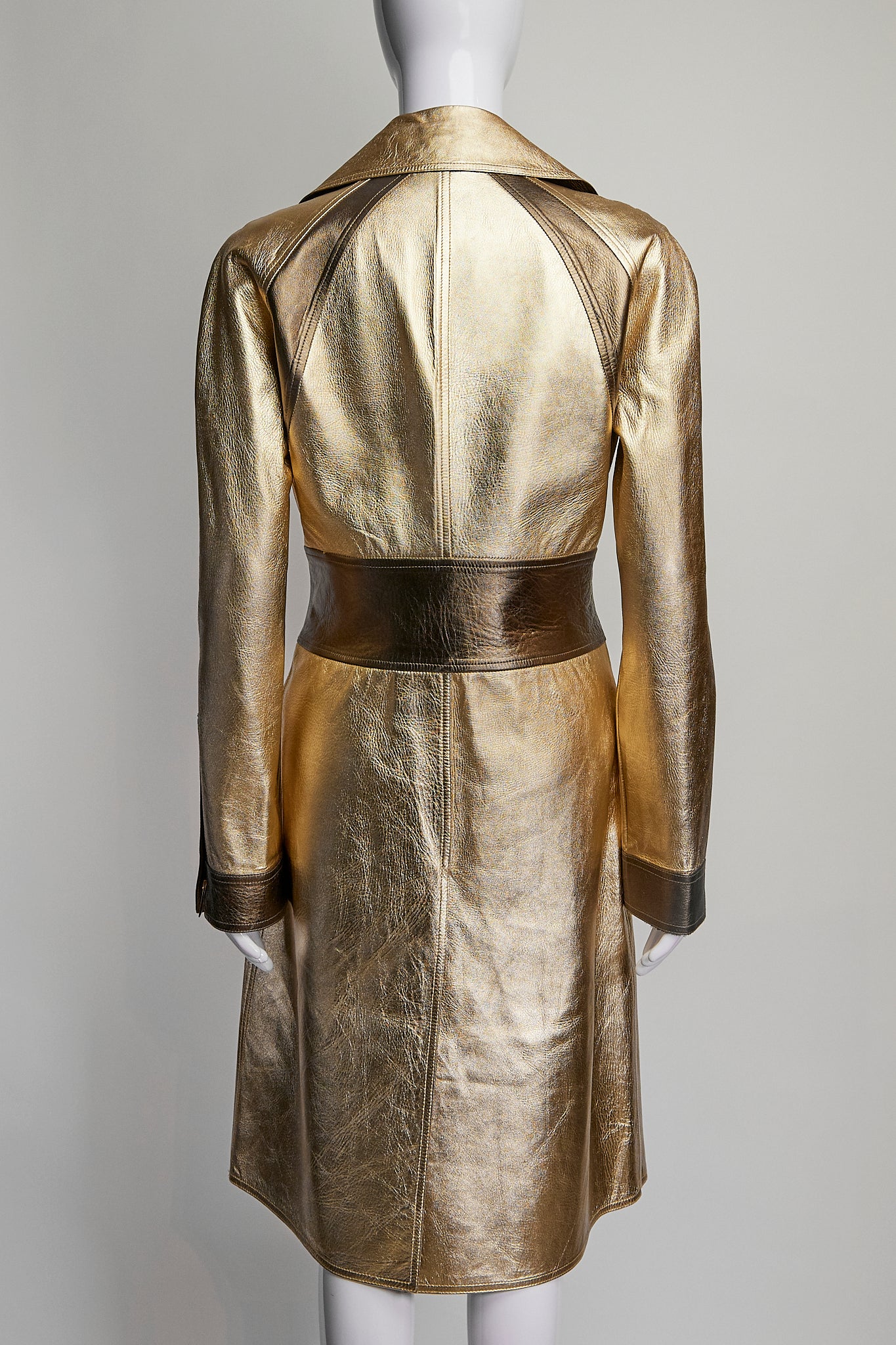 Gucci Metallic Trench Coat