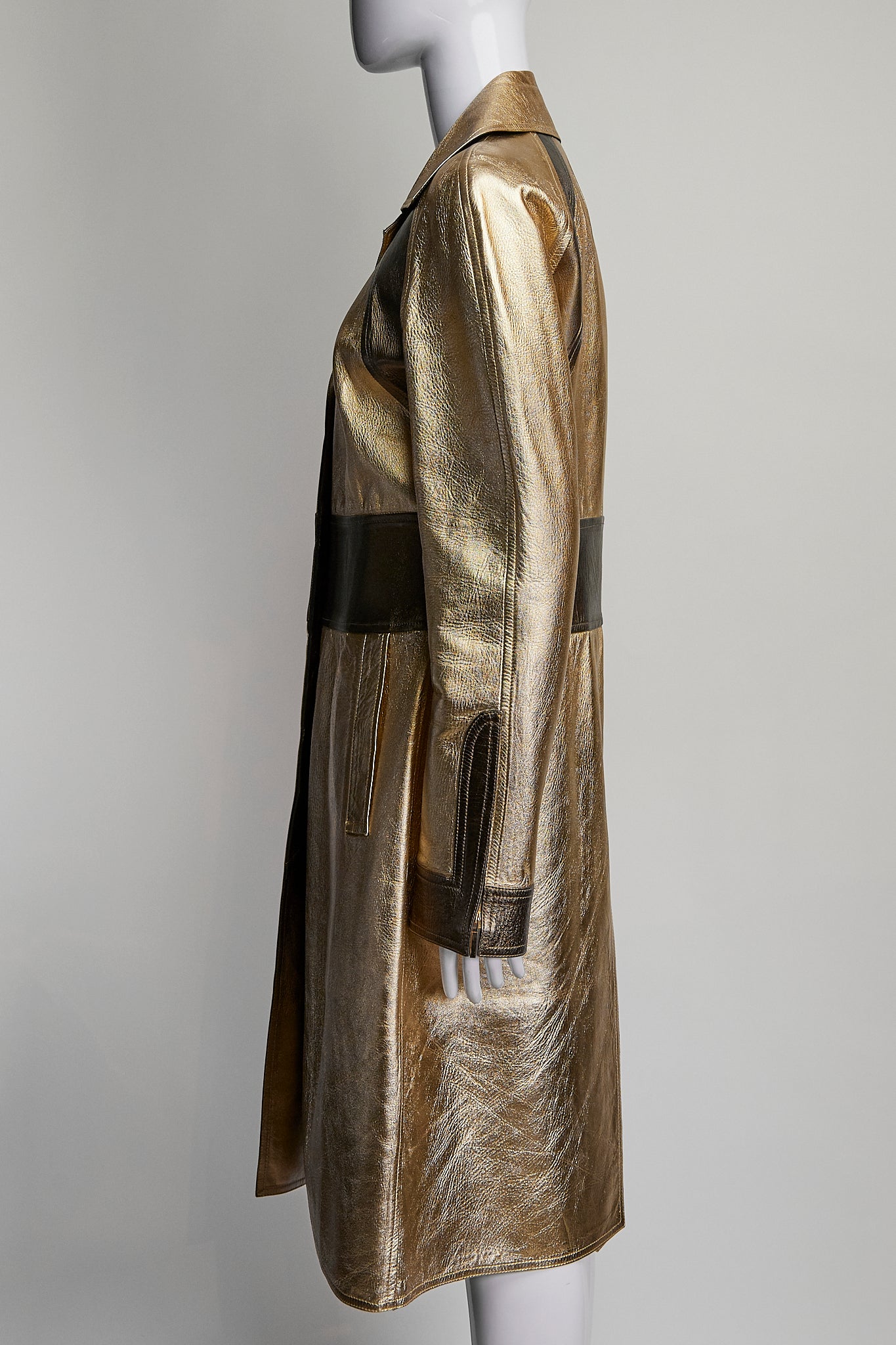 Gucci Metallic Trench Coat