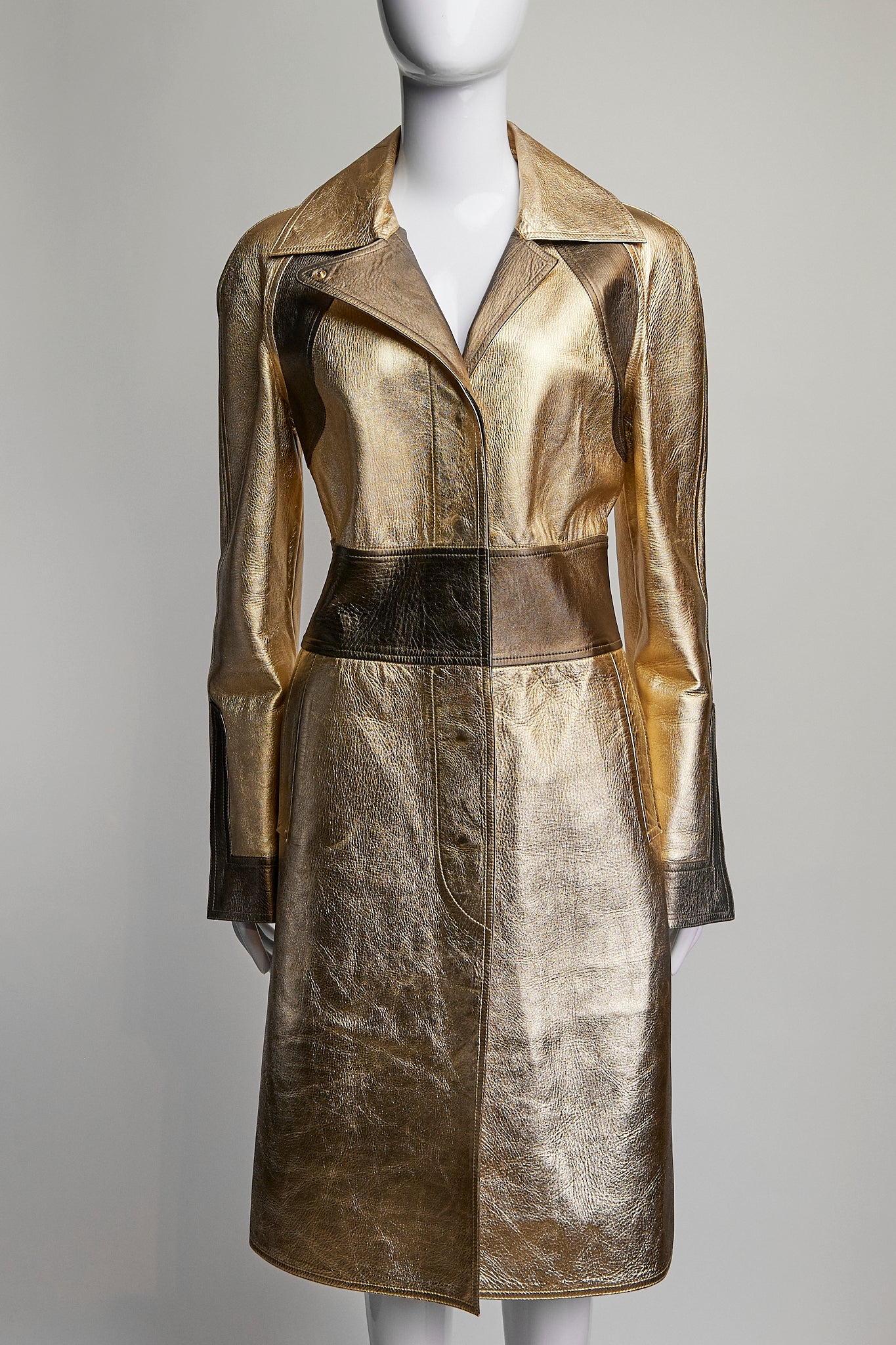 Gucci Metallic Trench Coat