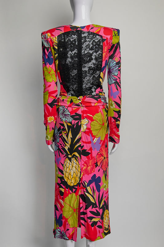 Dundas Tropical Patterned Dress US10