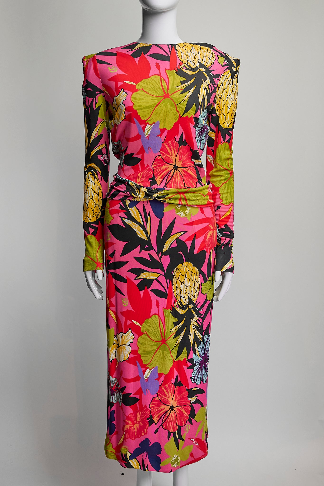 Dundas Tropical Patterned Dress US10