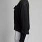 Simone Rocha Black Cardigan with Asymetrical Beading S