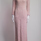 Balenciaga Pink Back to Front Tweed Dress S/M