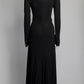 Victoria Beckham Black Cutouts Long Dress US2