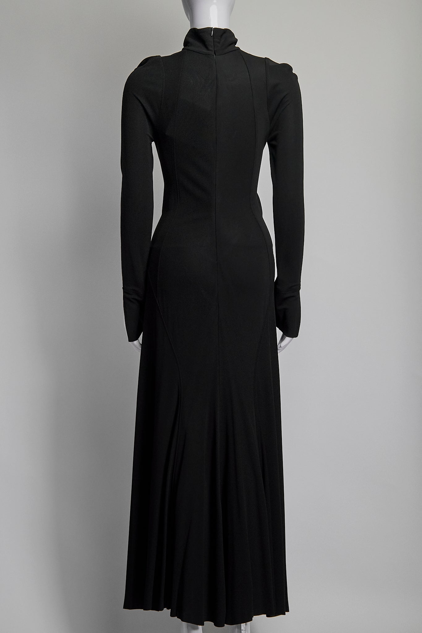 Victoria Beckham Black Cutouts Long Dress US2