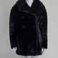 Alaia Textured Double Breasted Faux Fur Coat FR38 IT42