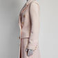 Balmain Double Breasted Light Pink Long Coat FR38 IT42