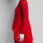 Sonia Rykiel Red Sweater with Button Accents S