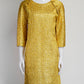 Balenciaga Gold Textured Dress IT42 FR38