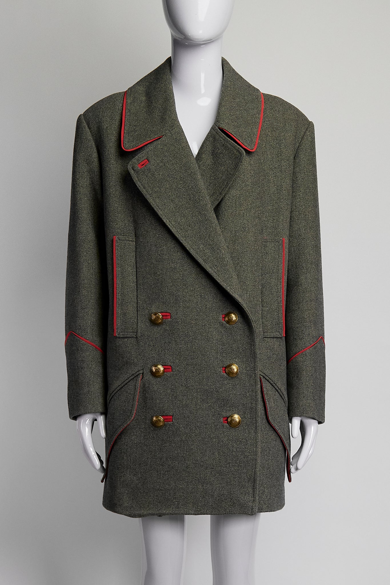 Isabel Marant Double Breasted Military Wool Coat FR38 IT42