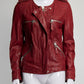 Isabel Marant Etoile Red Leather Jacket FR38 IT42