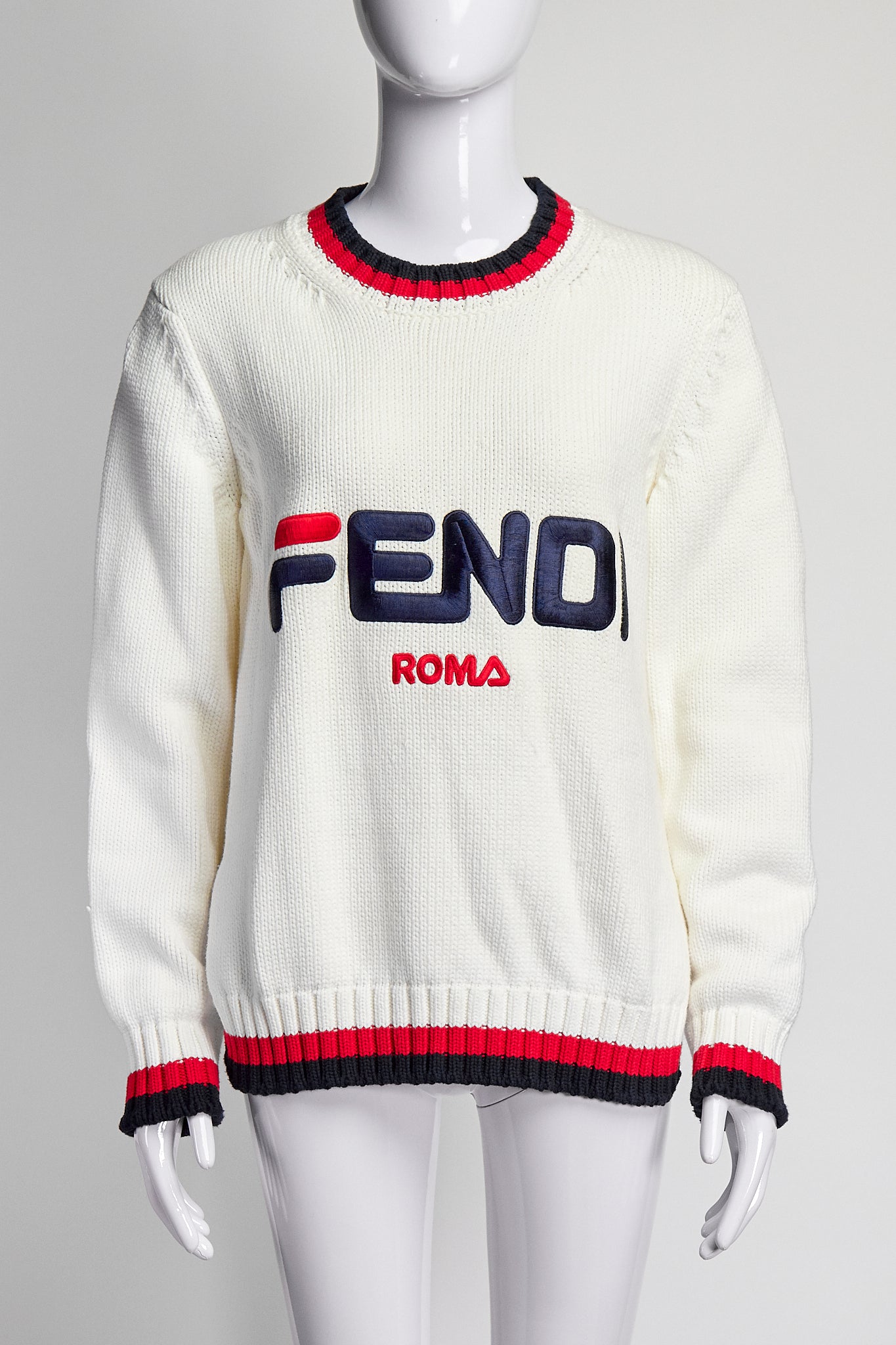 Fendi Logo Embroidered Sweater US4