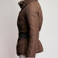 Moncler Brown Belted Puffer Coat S