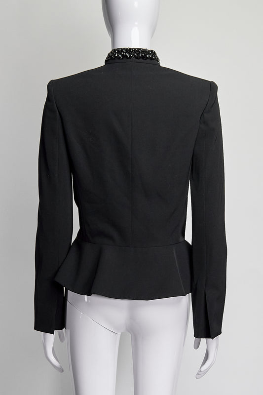 Stella McCartney Jeweled Black Jacket IT38 FR34