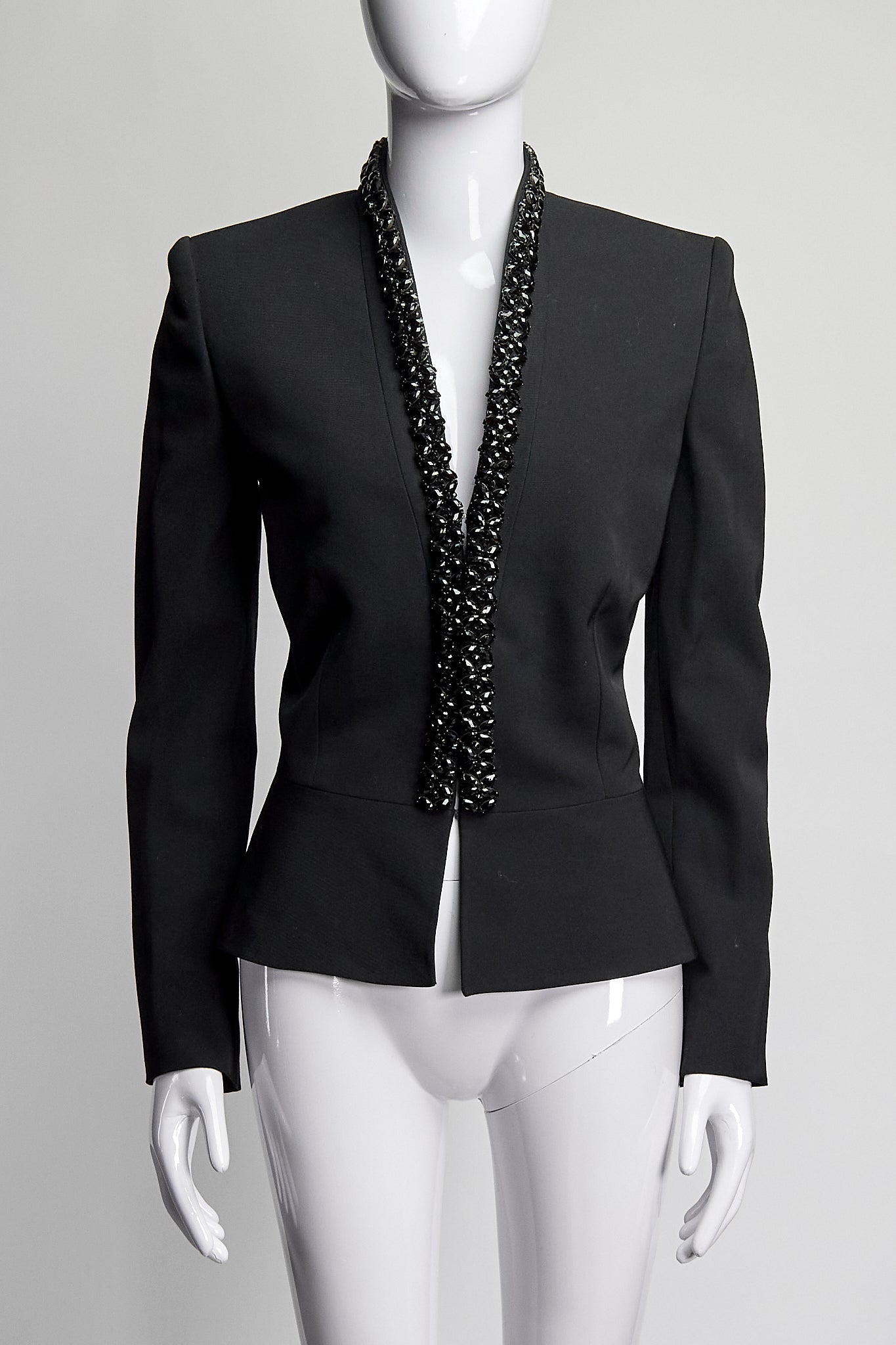 Stella McCartney Jeweled Black Jacket IT38 FR34