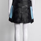 Rodarte Mini Ribbed Teal & Black Skirt US0