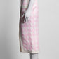 Balmain Pink & White Houndstooth Skirt FR36 IT40