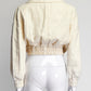 Marc Jacobs Cream Crop Jacket US8