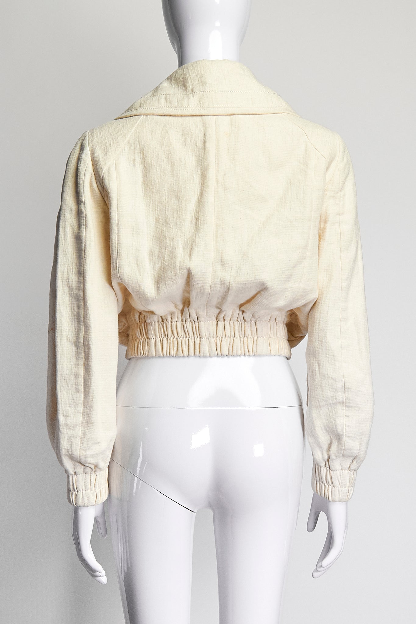 Marc Jacobs Cream Crop Jacket US8