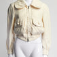 Marc Jacobs Cream Crop Jacket US8