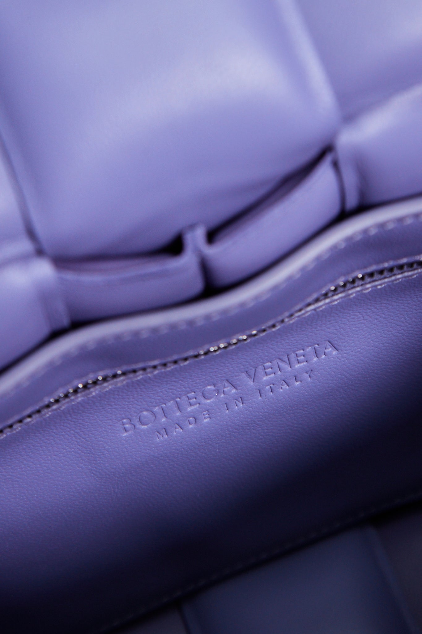 Bottega Veneta Purple Padded Intrecciato Padded Cassette Crossbody Bag