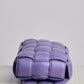 Bottega Veneta Purple Padded Intrecciato Padded Cassette Crossbody Bag