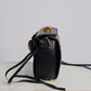 Alexander McQueen Black Crossbody with Gold Grommets