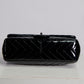 Chanel Patent Chevron Single Flap Jumbo Bag