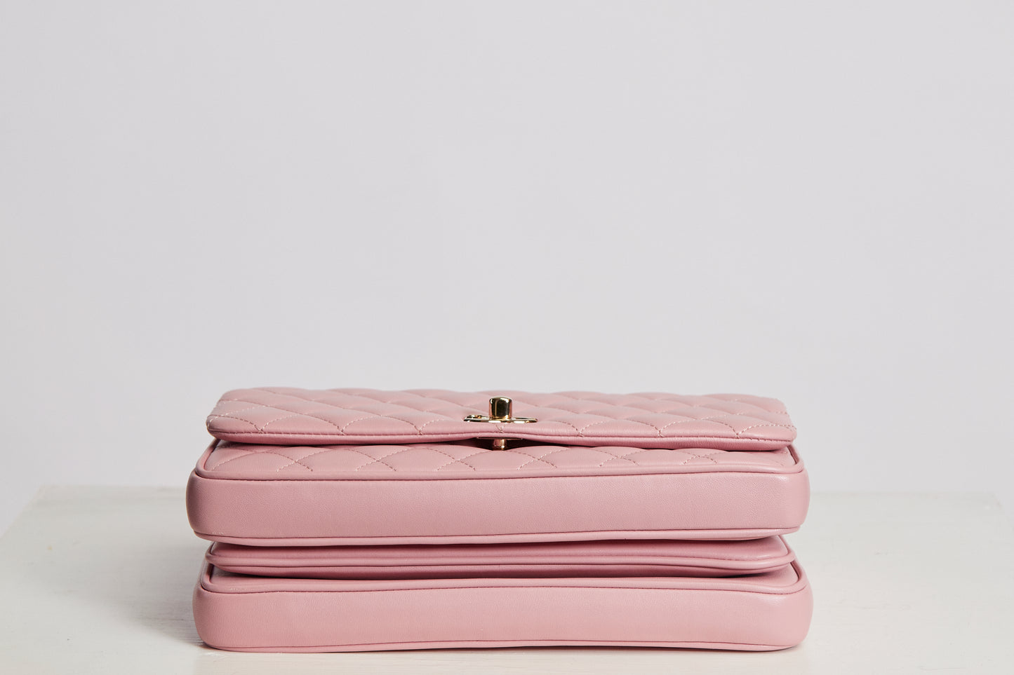 Balmain Cutout Western Shoulder Bag in Pink and White