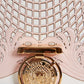 Balmain Cutout Western Shoulder Bag in Pink and White