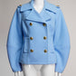 Smythe Baby Blue Wool Coat US6