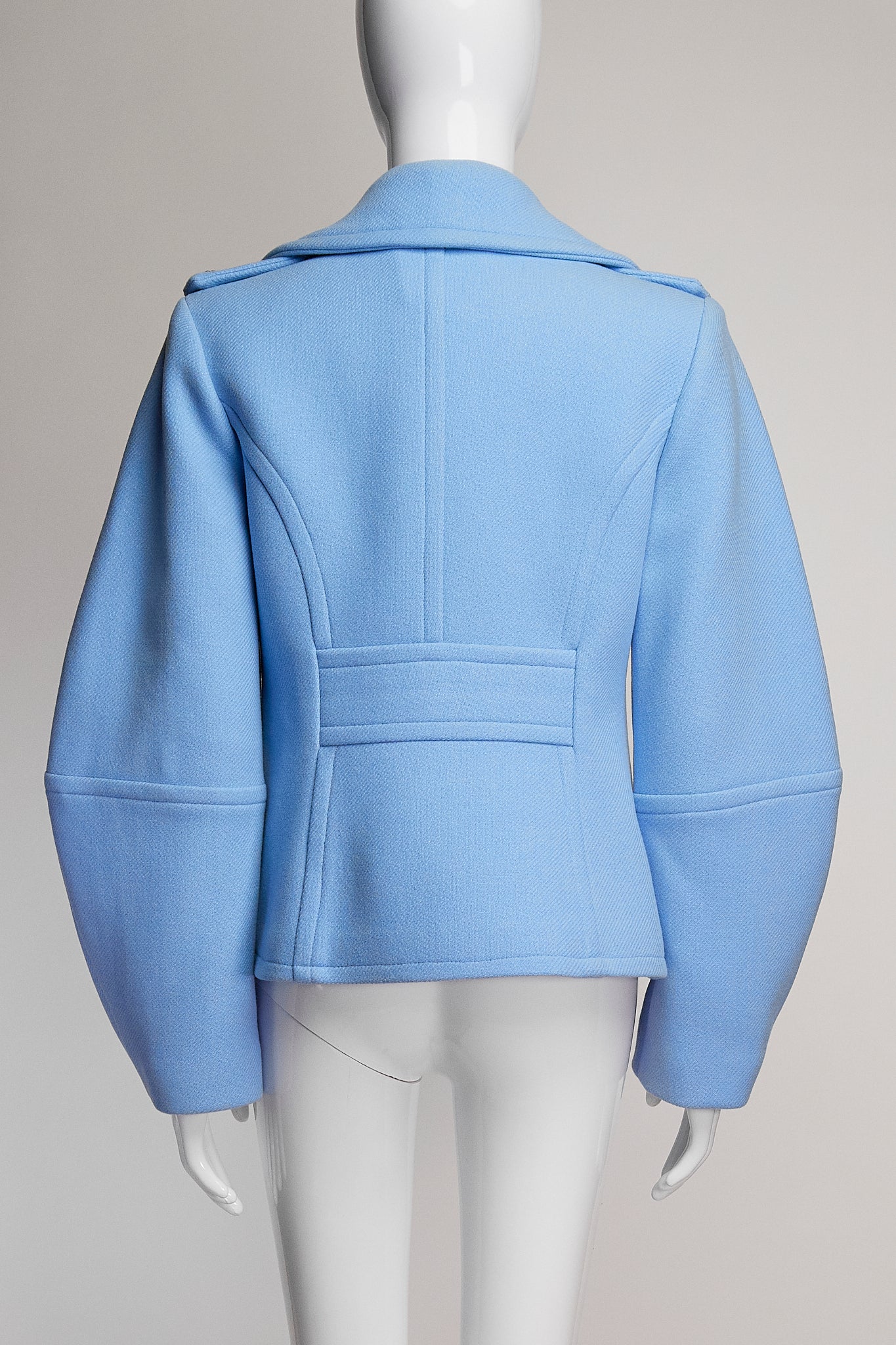 Smythe Baby Blue Wool Coat US6