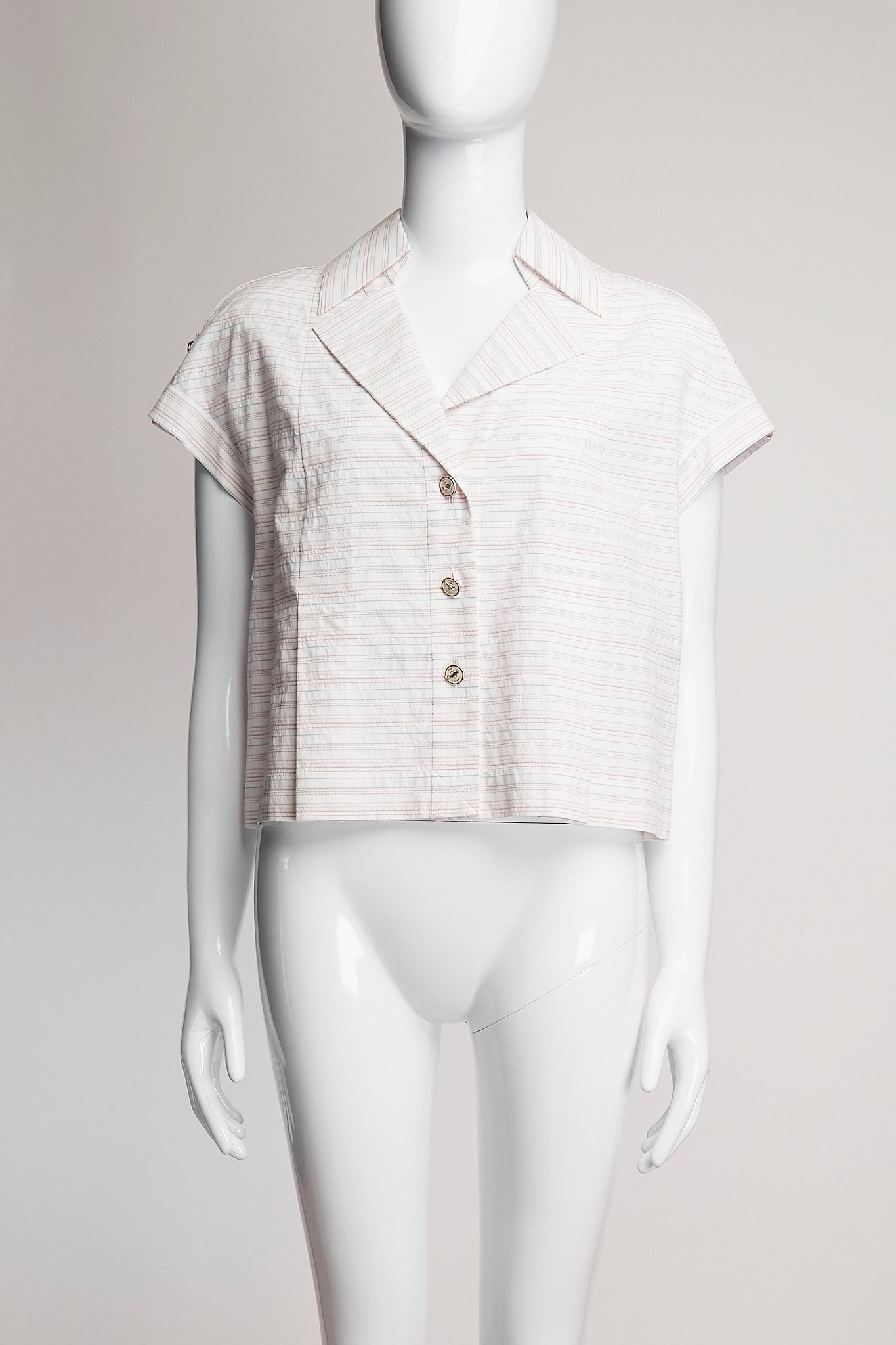 Chanel Striped Blouse FR40