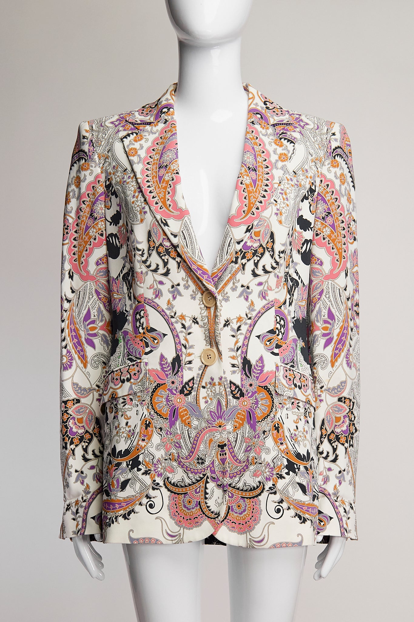 Etro Paisley Patterned Blazer IT44 FR40