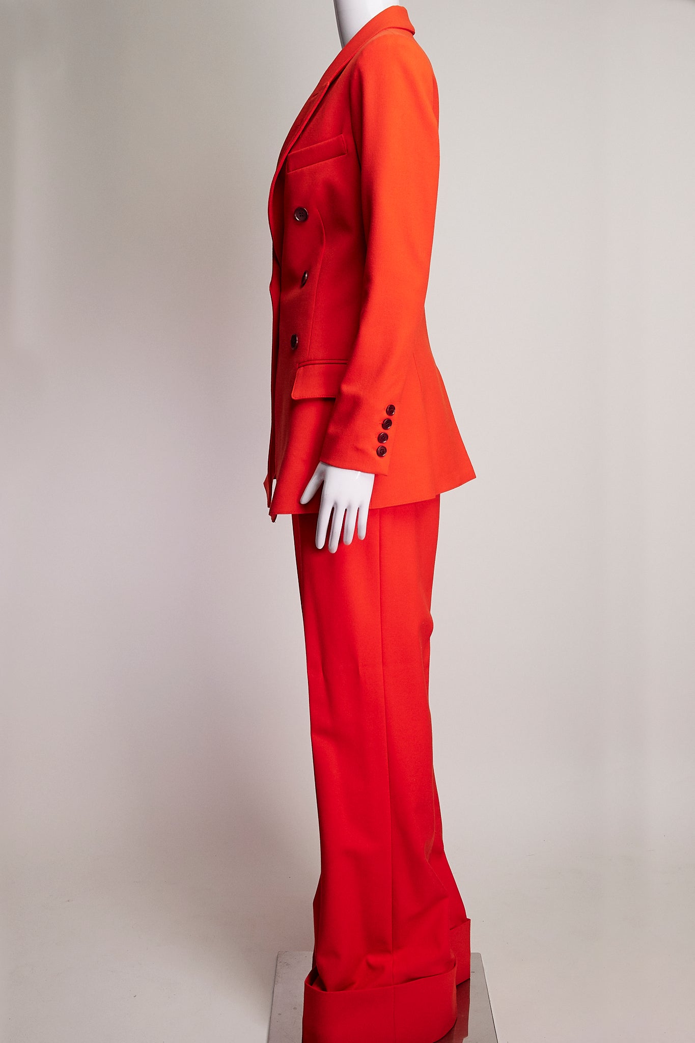 Smythe Blood Orange Pant Suit US2