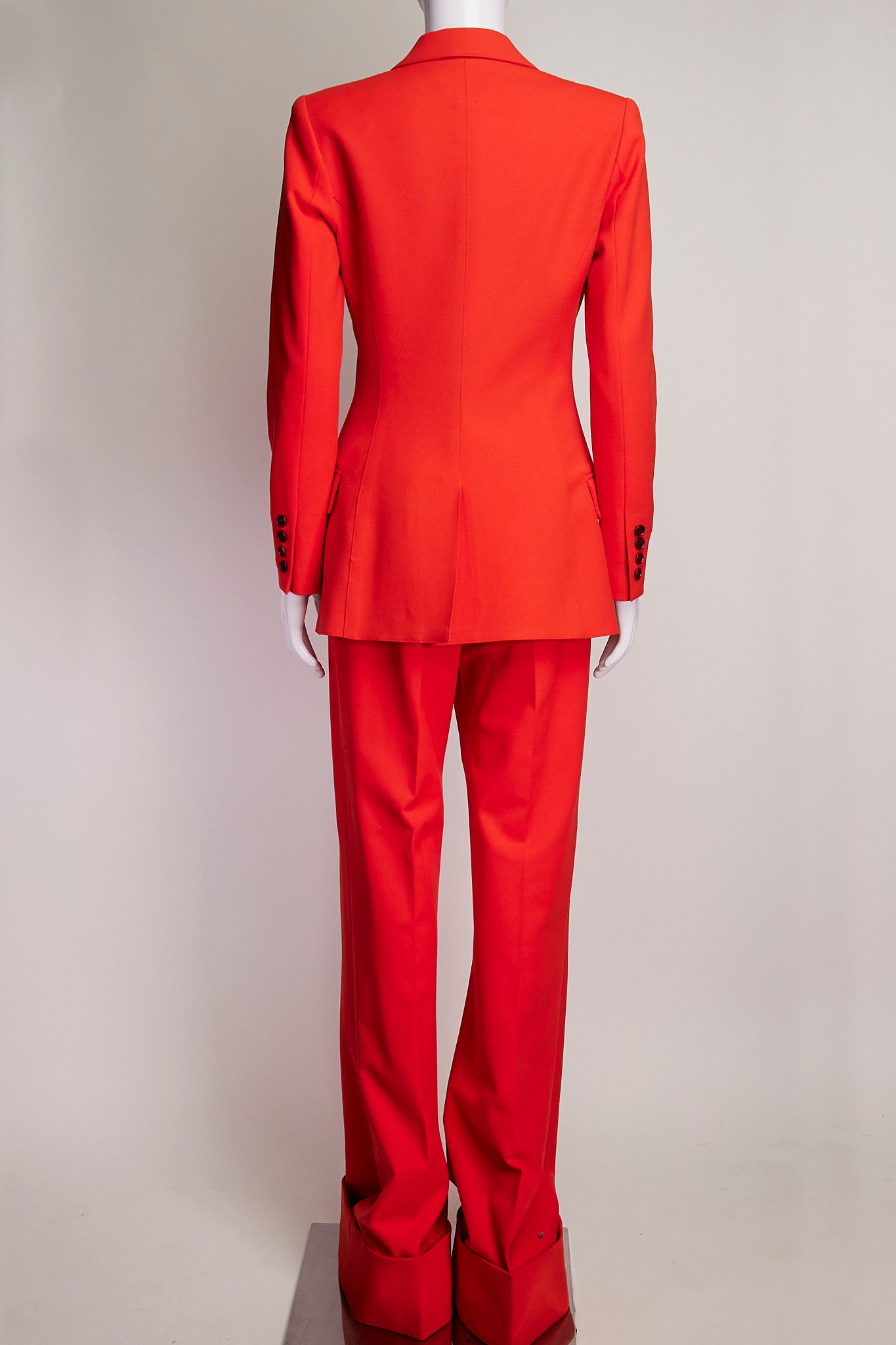 Smythe Blood Orange Pant Suit US2