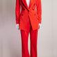 Smythe Blood Orange Pant Suit US2