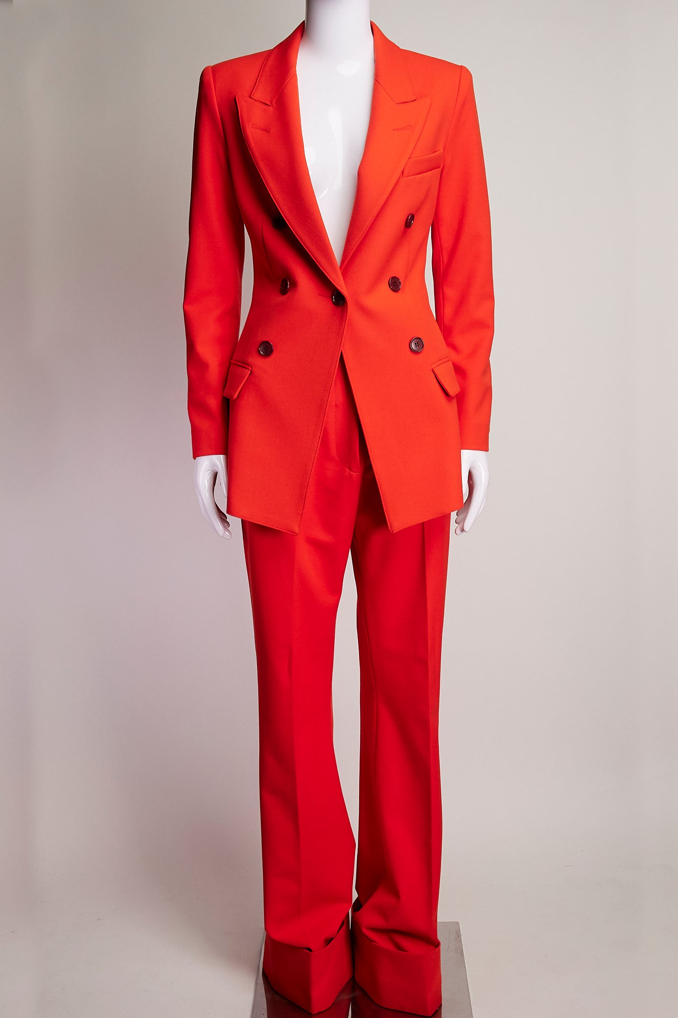 Smythe Blood Orange Pant Suit US2