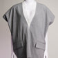 Sacai Boxy Grey and White Vest US2