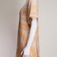 Missoni Mare Orange and Silver Jagged Patterned Mini Dress