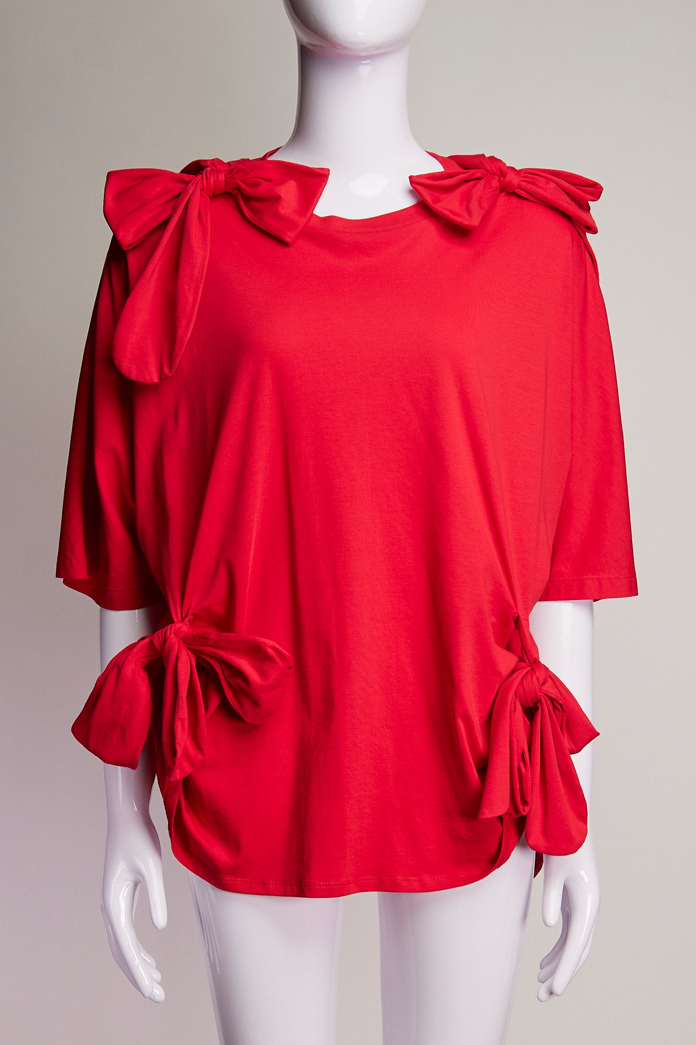 Simone Rocha Red Bow T-Shirt M