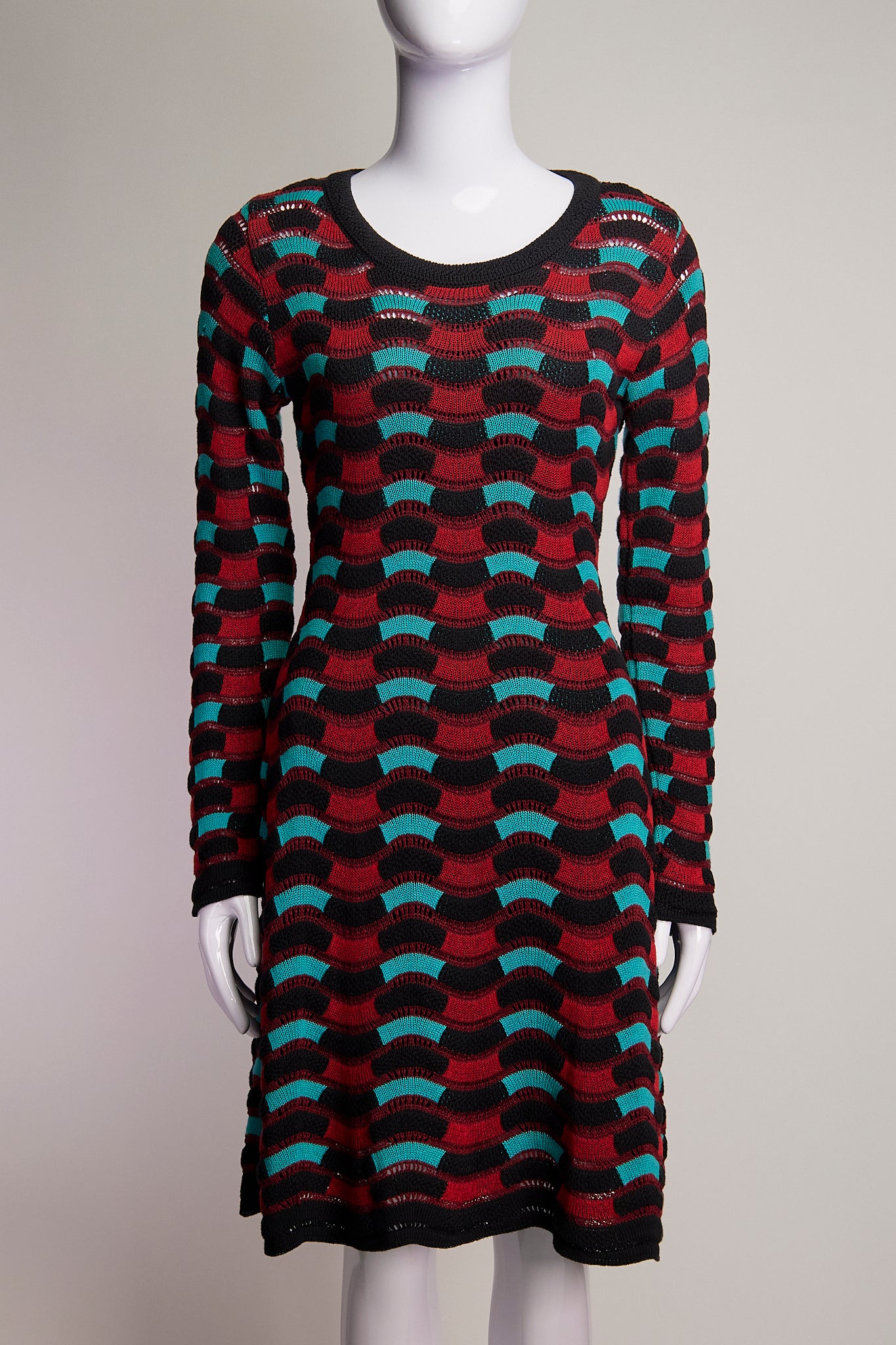 Missoni Multi-Color Knit Patterned Dress IT40 FR36