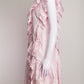 Alberta Ferretti Soft Pink Cotton Midi Dress US6