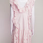 Alberta Ferretti Soft Pink Cotton Midi Dress US6