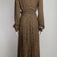 Michael Kors Collection Belted Paisley Patterned Dress US4