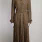 Michael Kors Collection Belted Paisley Patterned Dress US4