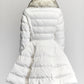 Elisabetta Franchi White Quilted Coat IT 40